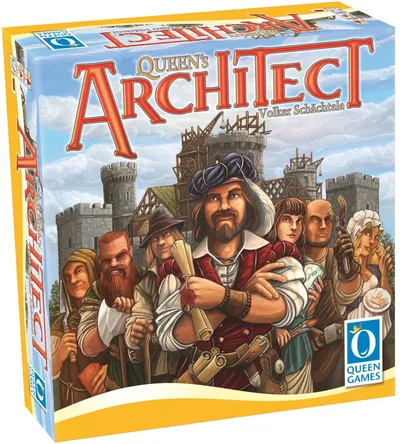 Asmodee Queen's Architect Brettspiel Mittelalter Strategie Familienspiel