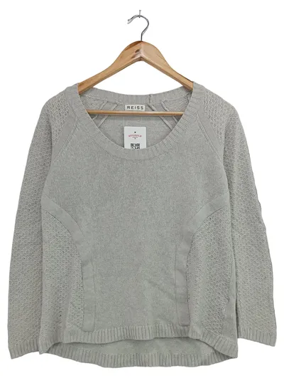 REISS Damen Pullover Grau Gr. 38;M Klassisch Elegant Viskose Wolle