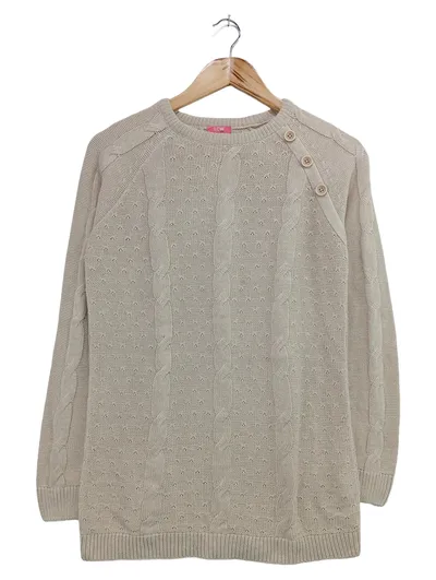 LCW Kinder Pullover Beige Gr. 152/158 Zopfstrick Casual Langarm