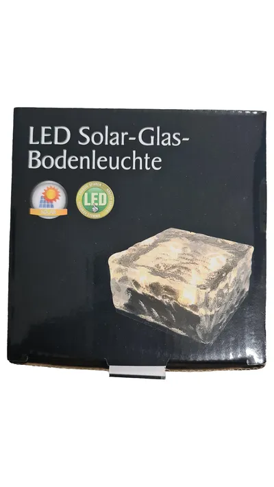 TOPCENT 26104-W Solar Außenleuchte LED Bodenleuchte Glas Quadratisch 10cm