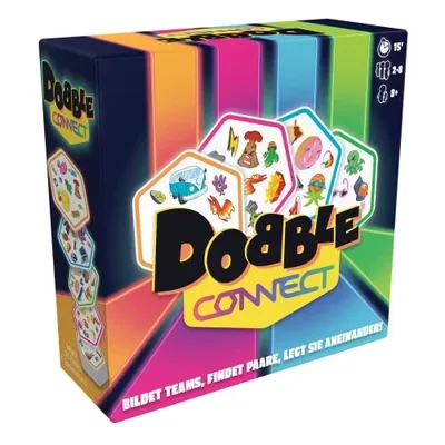 Asmodee Dobble Connect Kartenspiel Familienspiel Reaktionsspiel