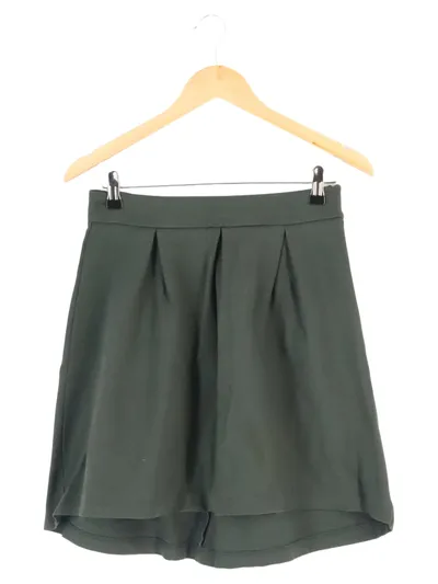mint&berry Damen Faltenrock Gr. 38/M Grün Elegant Midirock