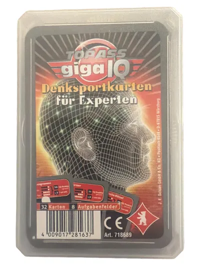 TOP ASS Giga IQ Denksportkarten für Experten 32 Karten Rätsel