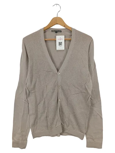 DRYKORN Strickjacke Damen 38/M Beige Klassisch Elegant Lochmuster