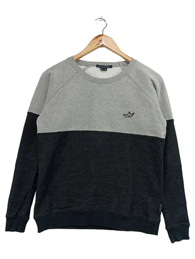 EZEKIEL Herren Pullover Sweatshirt Gr. 46/S Grau Streetwear Casual