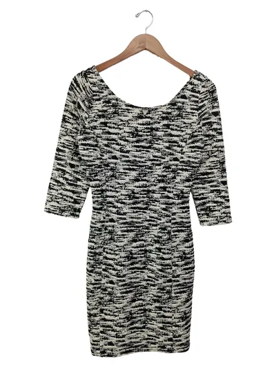 GUESS Businesskleid Damen Gr. 36 S Abstrakt Mehrfarbig Elegant 3/4 Arm