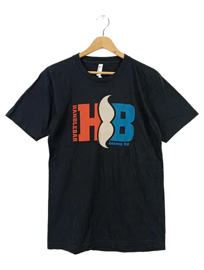 AMERICAN APPAREL Herren T-Shirt Schwarz 48/M Grafisch Streetwear