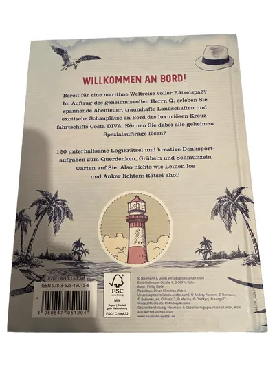 NGV Logikrätsel Buch Kreuzfahrt Costa DIVA 120 Denksportaufgaben ab 12 J.