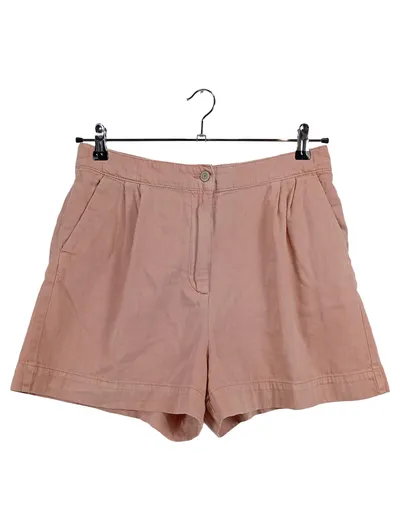 Mango MNG Damen Shorts Rosa Gr. L High Waist Baumwolle Casual