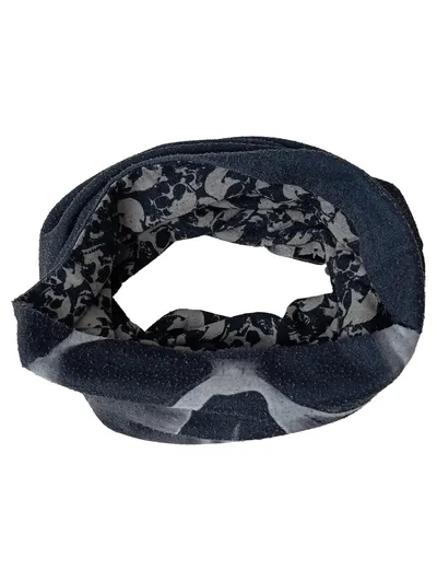 BLACK PREMIUM Herren Schal Totenkopf Urban Mehrfarbig Halstuch Schlauchschal