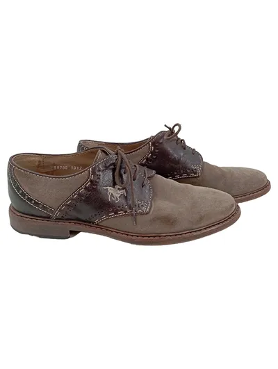 KONSTANTIN STARKE Herren Schnürschuhe Derby Braun Gr. 42 Klassisch Elegant