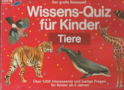 Noris Quizspiel Tiere Wissen ab 6 Jahre Kinder Lernspiel Natur Umwelt