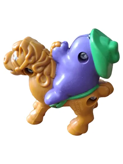 McDonald's Grimace auf Pferd Schleich Spielfigur Lila Kinder 7cm