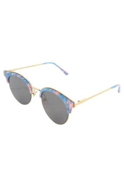GENTLE MONSTER Damen Sonnenbrille Vintage Elegant Streetwear Blau Rosa Gold