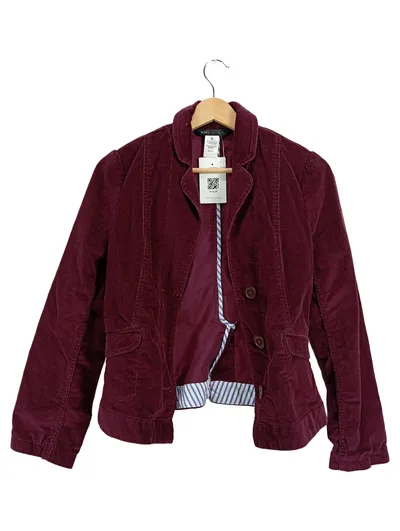 Marc Jacobs Damen Cordjacke Blazer Gr. 38 Bordeaux Rot Cord