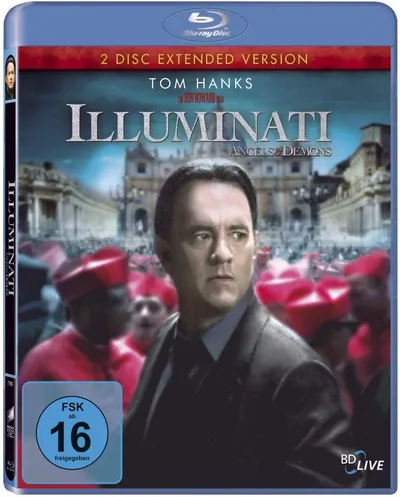 Illuminati Angels & Demons Tom Hanks Blu-Ray 2 Disc Extended Version Thriller