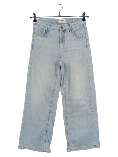 CAMBIO Celia Damen Jeans Straight Leg W27/36/S Blau Casual
