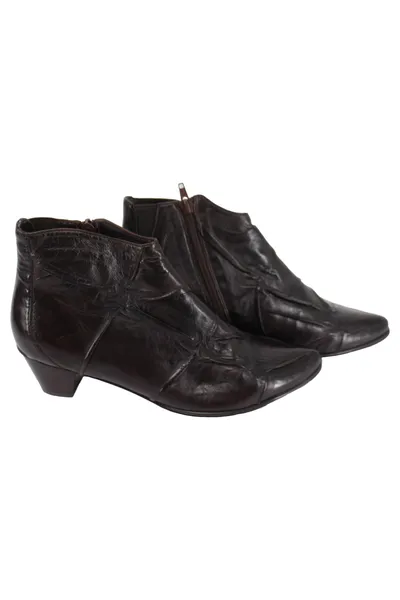 EVERYBODY Damen Stiefelette Gr. 37.5 Braun Vintage Elegant Reißverschluss