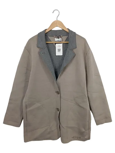 JONES Damen Klassischer Mantel Einheitsgröße Beige Klassisch Elegant