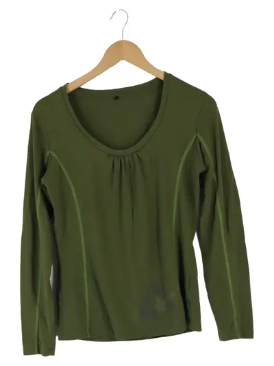 MERU Damen Langarmshirt Gr. 38/M Grün Casual Outdoor Shirt