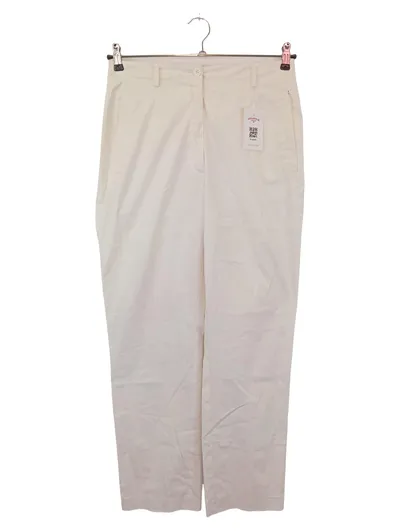 MARC CAIN Damen Anzughose Gr. W31/40/L Weiß Elegant Business Hose