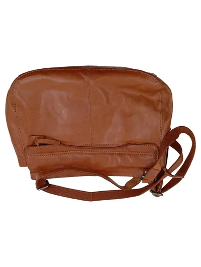 Spikes & Sparrow Umhängetasche Leder Braun Damen Crossbody Bag