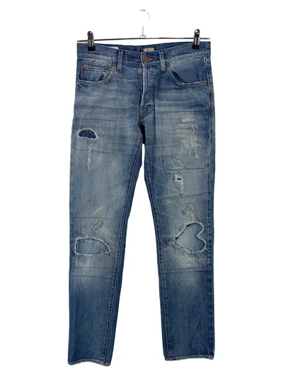 ENERGIE Damen Destroyed Jeans W30/38/M Blau Casual Denim Hose
