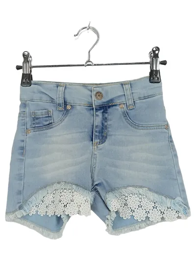 Blue Effect Jeans Shorts Mädchen Gr. 128 Spitze Hellblau Denim