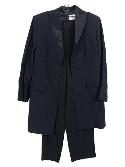 TUZZI Damen Hosenanzug Gr. 42/XL Schwarz Elegant Blazer Hose Set