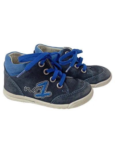SUPERFIT Kinder Schnürschuhe Gr. 21 Blau Casual Halbschuhe