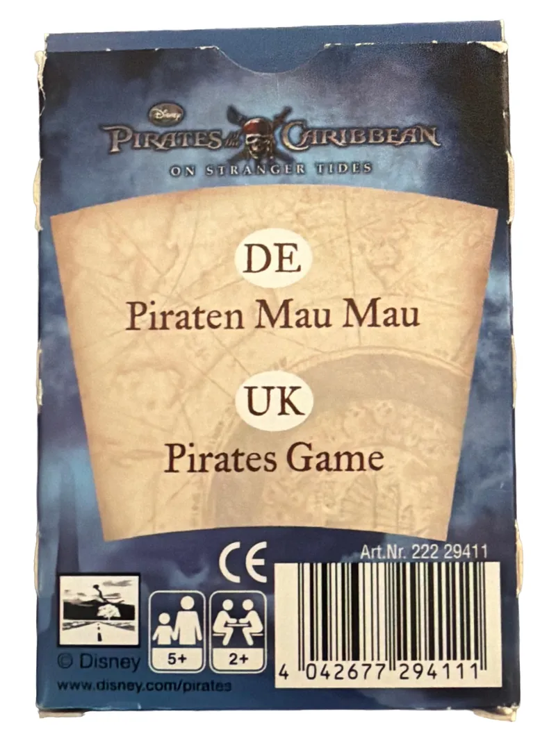 Cartamundi Pirates of the Caribbean Mau Mau Kartenspiel Disney Abenteuer 2in1 2