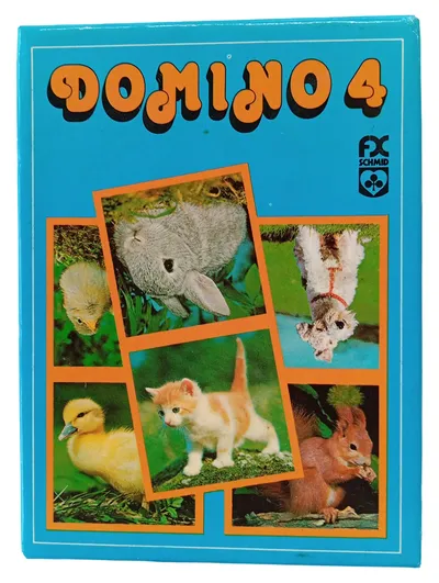 FX SCHMID Domino 4 Lernspiel Tiere Natur Kinderspiel