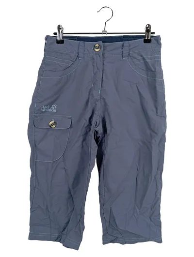 JACK WOLFSKIN Damen Outdoorhose Gr. W27/34/XS Blau Capri Trekking Sport