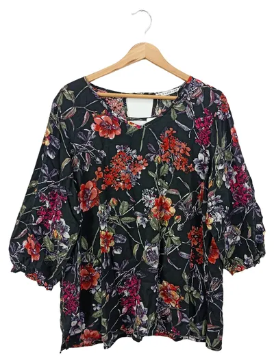 ANNA STUDIO Damen Bluse 36;S Mehrfarbig Blumenmuster Viskose Casual