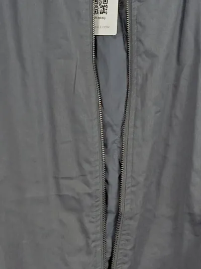 MUJI Bomberjacke Herren Gr. XL Grau Baumwolle Kapok Casual NEU
