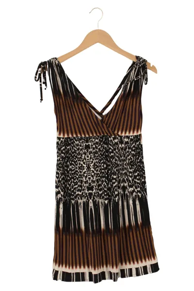 LASCANA Sommerkleid Damen Gr. 34/XS Mehrfarbig Gestreift Tiermotive Casual