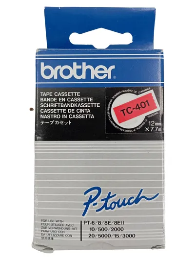 Brother P-touch TC-401 Beschriftungsband Transparent 12mm x 7.7m