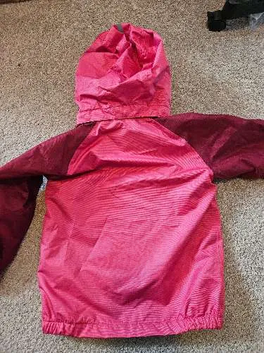 Scout Regenjacke Mädchen Kinder Gr. 110 Rosa Kapuze Outdoor Polyester