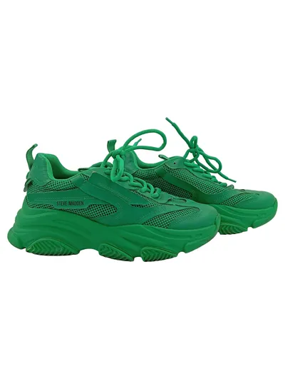 Steve Madden Possession Sneaker Damen Grün Chunky Gr. 40 Streetwear