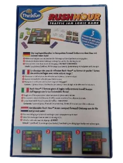 ThinkFun Rush Hour Traffic Jam Logic Game Rätselspiel 30 Aufgaben ab 8 Jahre