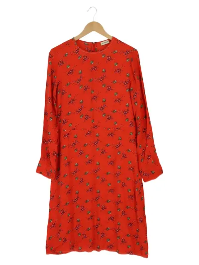 By Malene Birger Freizeitkleid Damen Gr. 36/S Rot Blumenmuster Elegant