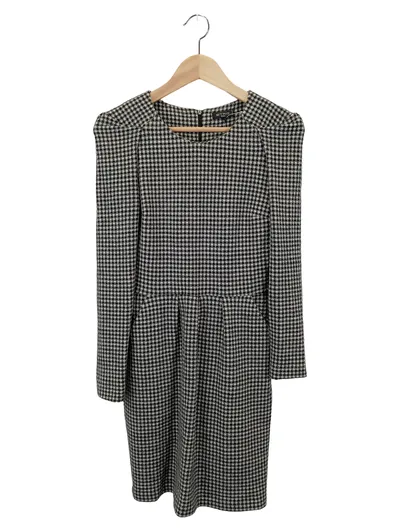 ETRO Blusenkleid Damen Gr. 40/L Mehrfarbig Kariert Wolle Baumwolle Klassisch