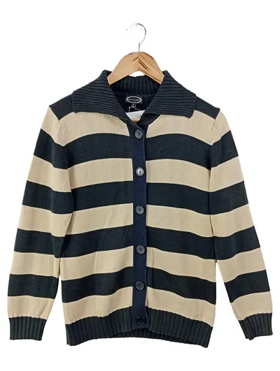 CECILIA CLASSICS Damen Strickjacke M 40/42 Mehrfarbig Gestreift Klassisch