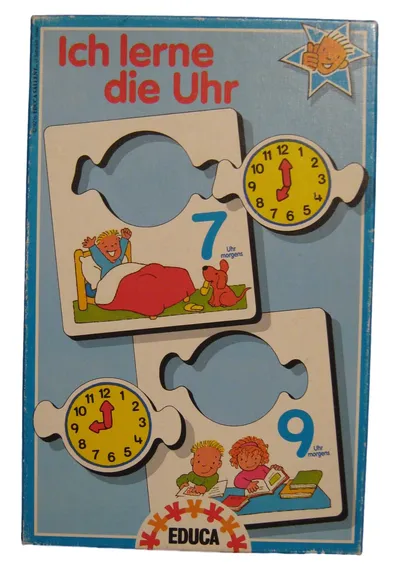 Educa Ich lerne die Uhr Lernspiel interaktiv Uhrzeit lernen Kinder ab 4 Jahre