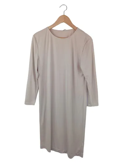 FILIPPA K Blusenkleid Damen Gr. 38/M Beige Klassisch Elegant Midi