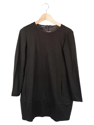 DONDUP Etuikleid Business Elegant Damen Schwarz Gr. 40/L Viskose
