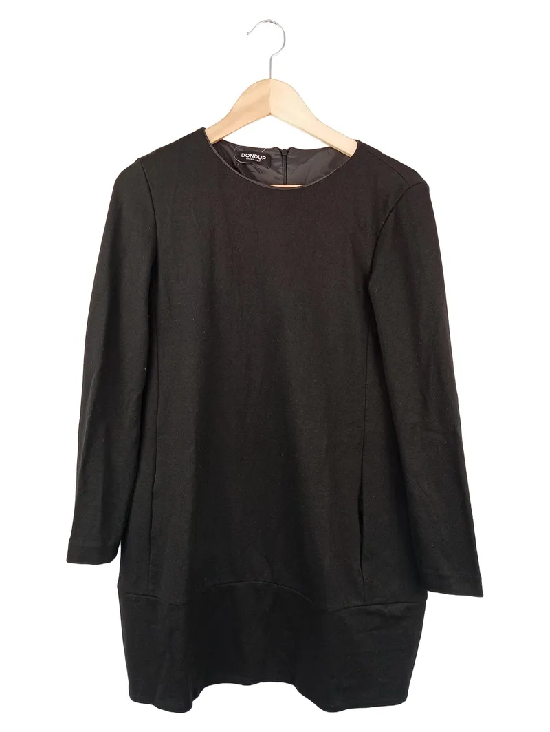 DONDUP Etuikleid Business Elegant Damen Schwarz Gr. 40/L Viskose 1