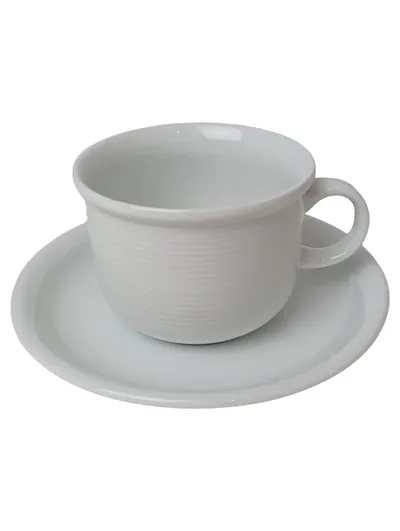ROSENTHAL Thomas Tasse und Unterteller Weiß Porzellan Klassisch