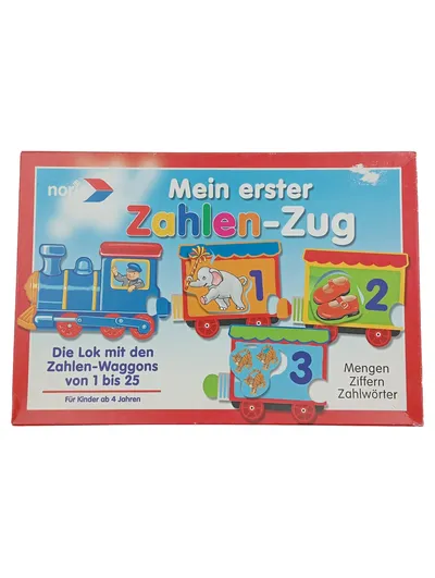 NORIS Mein erster Zahlen-Zug Lernspiel Mathematik Zählen Ziffern ab 4