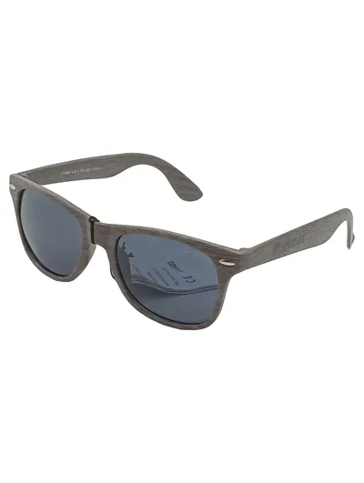 #heimat Sonnenbrille Wayfarer Holzoptik Grau UV400 Unisex Casual